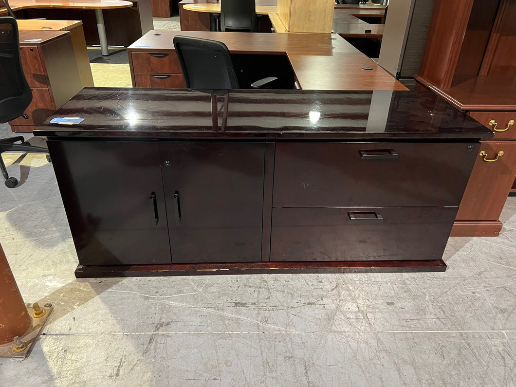 Used Espresso Executive Storage Credenza