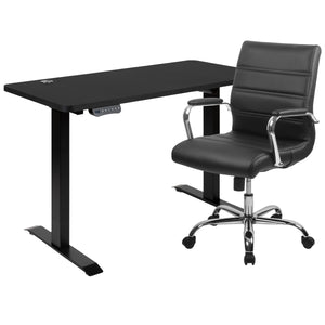 Office in a box Standing Desk and Chair Combo